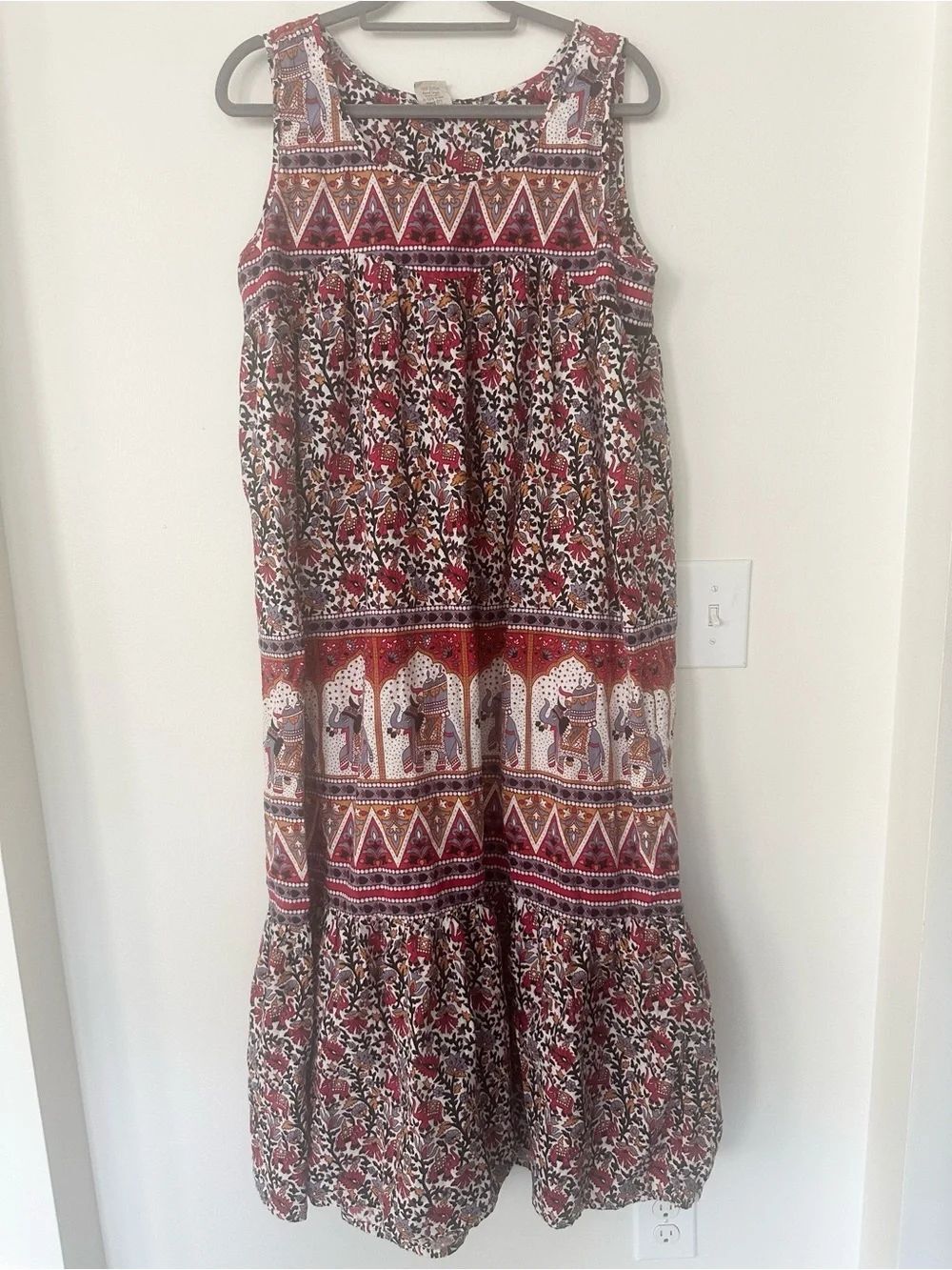 Made From The Earth Wear in Peace Cotton Floral Maxi Dress XL